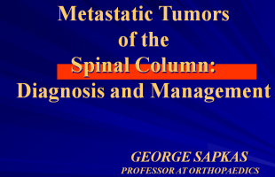 Metastatic Tumors of the Spinal Column