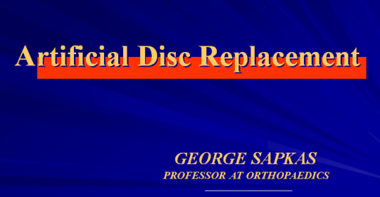 Artificial Disc Replacement